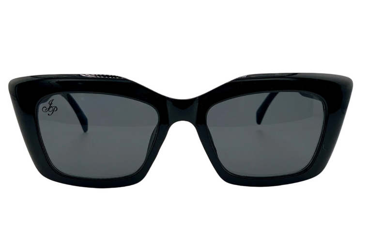 BLACK SQUARE FRAME WITH GREY LENSES