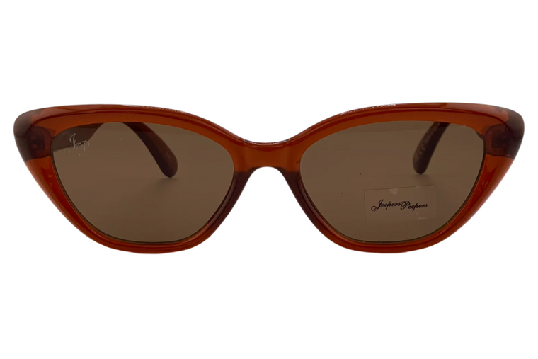 BROWN CAT EYE FRAME WITH BROWN LENSES