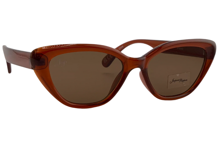 BROWN CAT EYE FRAME WITH BROWN LENSES